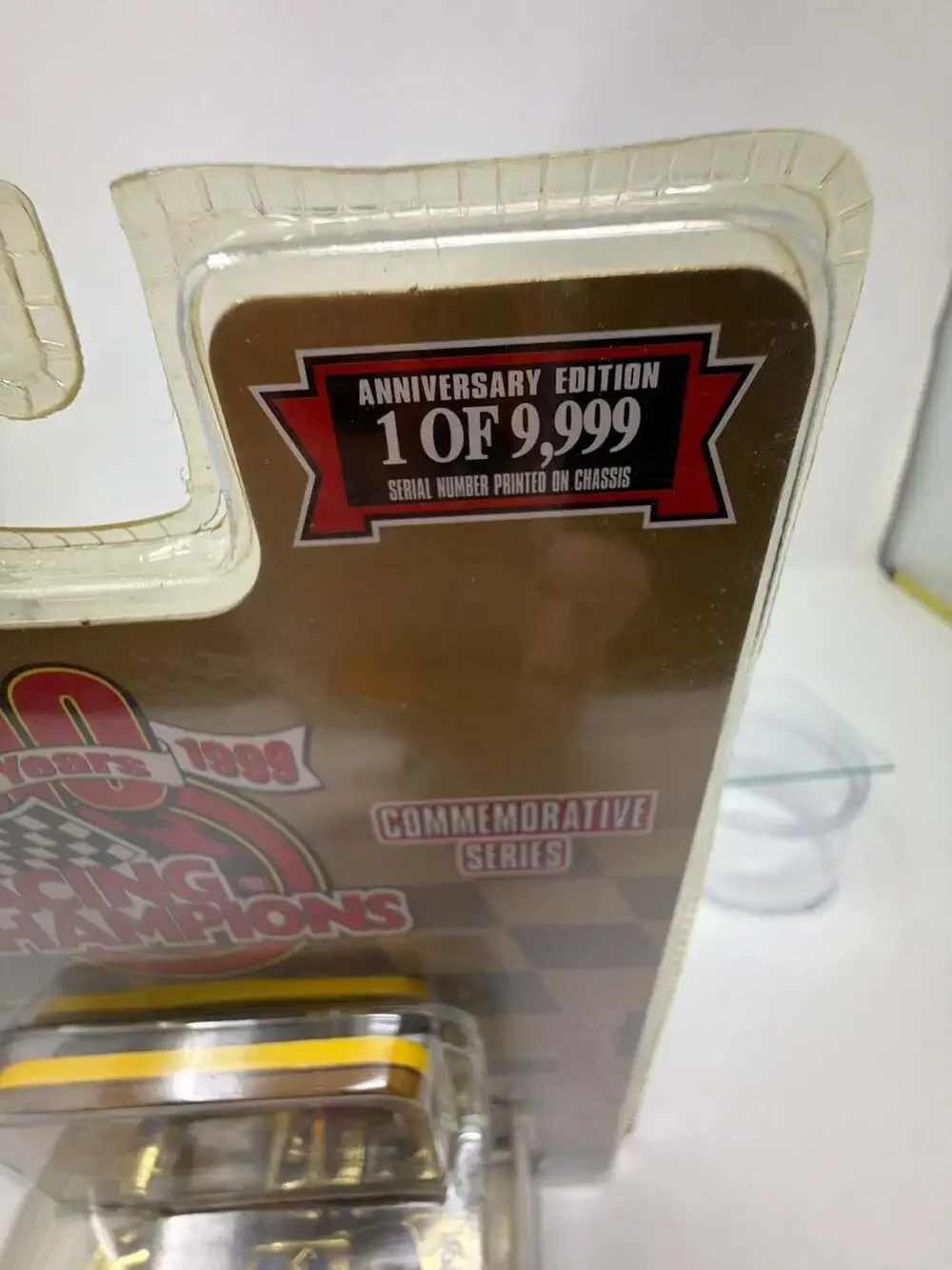 Racing Champions 1999 M&M's #36 Ernie Irvan 10th Anniversary Gold Chrome Diecast